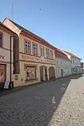 Úštěk, Tři domy, České Předměstí, 1. máje 13, 10, 11.JPG
