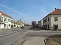 Komenského, hlavní ulice města