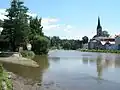 Ústí Olešenského potoka do Sázavy
