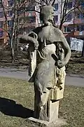 Květinářka, 1978, pískovec, park Severní Terasa v Ústí nad Labem