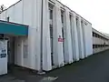 Budova termálního koupaliště v Brné