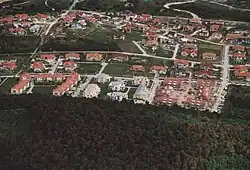 Letecký pohled na Üröm