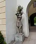 Guéridon - žardiniéra, Častolovice (zámek), pískovec, kolem 1700