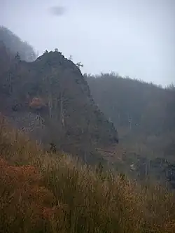 PP Čedičová žíla Boč celkový pohled z jihu