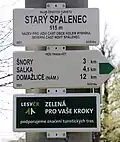 Rozcestník u zastávky