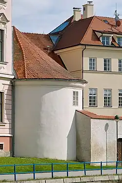 Kruhová bašta u gymnázia Česká