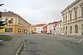 Pohled z náměstí Arnošta z Pardubic na náměstí Husovo