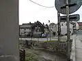 Vodní tok Rašovka a ulice Na Barevně, Boženy Němcové, Masarykova