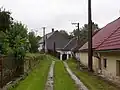 Židovská ulice (vlevo stávala synagoga)
