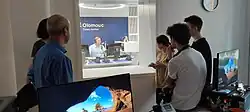 Pohled do vysílacího studia