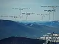 Pohled na ukrajinské Karpaty z Ďurkovca