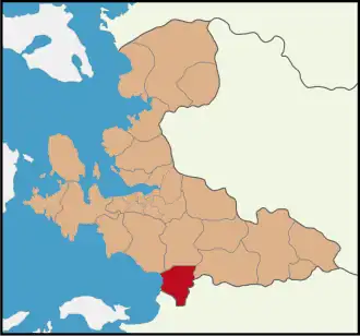 Selçuk na mapě
