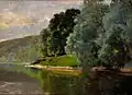 Ľudovít Csordák Na brehu Torysy (okolo 1910)