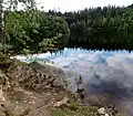 Pohled od výběžku s Kamennou věží