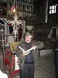 Interiér řeckokatolického kostela sv. Ducha v Koločavě