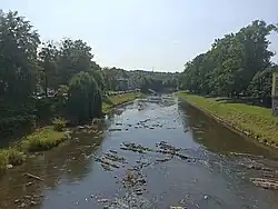 Olše jako pohraniční řeka rozdělující Těšín
