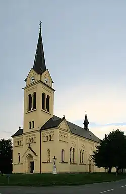 Pohled na kostel