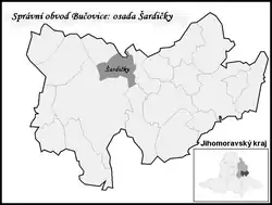 Šardičky na mapě