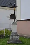 Litinový kříž u kostela
