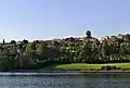 Nad Štěpánovským rybníkem leží typem zástavby vesnice Štěpánov, od které je odvozen název pro geomorfologický okrsek Štěpánovská stupňovina i dříve v turistických mapách uváděnou Štěpánovskou stráň, která se v roce 2014 stala součástí přírodní rezervace a evropsky významné lokality Anenské údolí