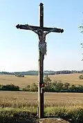 Žďárec, Víckov, kříž u silnice (2017-10-01; 01).jpg