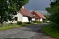 Vjezd do vesnice ze směru od Chyše