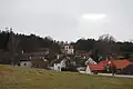 Pohled na obec od kaple