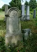 Náhrobek se symbolem hvězdy Davidovy