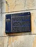 Pamětní deska na evangelickém kostele