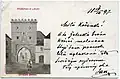 Pohlednice z roku 1897 s textem popěvku o bráně