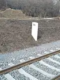 Kilometrovník 33,0 v zastávce