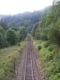 Část trati mezi Domašovem a Jívovou