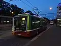 Nabíjení prototypu s pantografem v Praze