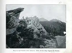 Pohled z vrcholu hory Taganaj nedaleko Zlatoustu (1900)