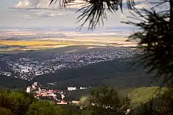 Pohled na město z hory Cerkovka