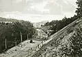 Pohled na ulici směrem do centra v roce 1914