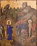Vzkříšení Lazara, 14. – 15. století, tempera na dřevě