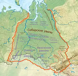 Vasjuganská rovina (Васюганская равнина) na jihu