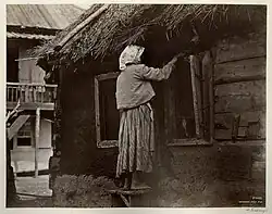 Kozačka opravuje okno, Cimljanskaja, 1875–1876