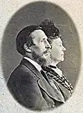 Pantelejmon Kuliš s manželkou, v roce 1877
