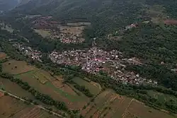 Pohled na vesnici Rečane