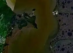 Úžina Nevelského z vesmíru