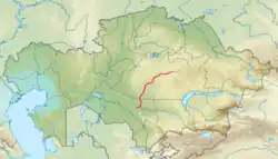 Sarysu na mapě
