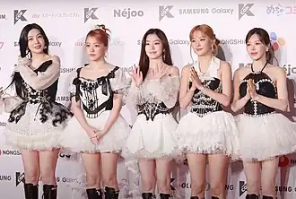 Red Velvet v květnu 2024 Zleva doprava: Joy, Yeri, Irene, Seulgi a Wendy