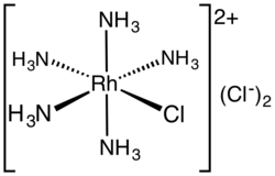 Chlorid pentamminrhodnatý, dichlorid pentamminhalogenidového komplexu