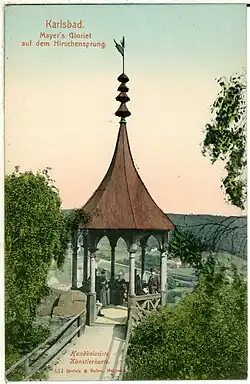 Mayerův gloriet v roce 1898
