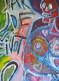 Jak jde život, 150×275 cm, akryl na kartonu, 2012