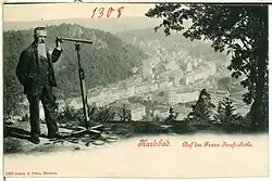 Pohled na město z tehdejší výšiny Franze Josefa, 1899
