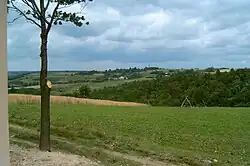 Krajina v okolí vesnice Hucisko Jawornickie
