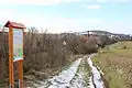 Informační panel zastavení Vodárna Liteň